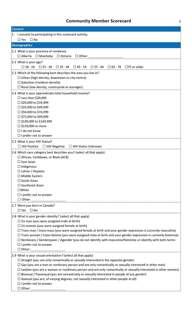 Scorecard Final- Community Member